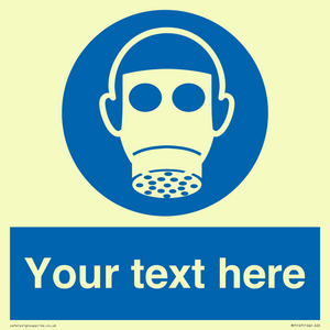 Custom Respirator Required Sign